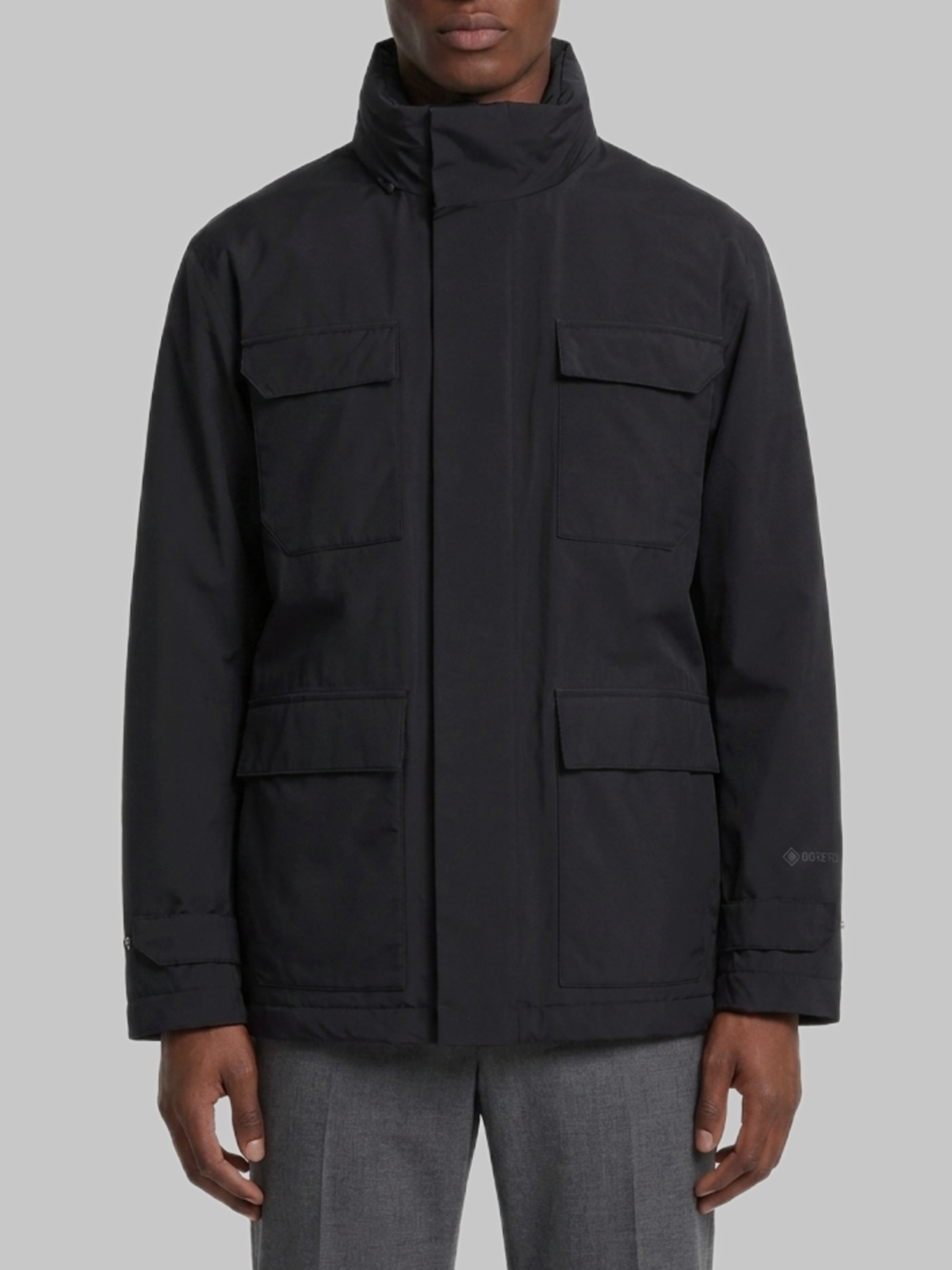 Herno Black technical jacket