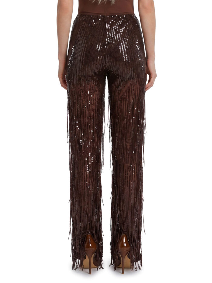 Federica Tosi Pants with sequin and fringes