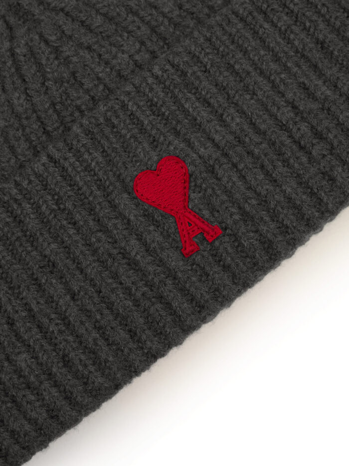 Ami Paris Grey melange Ami de Coeur beanie