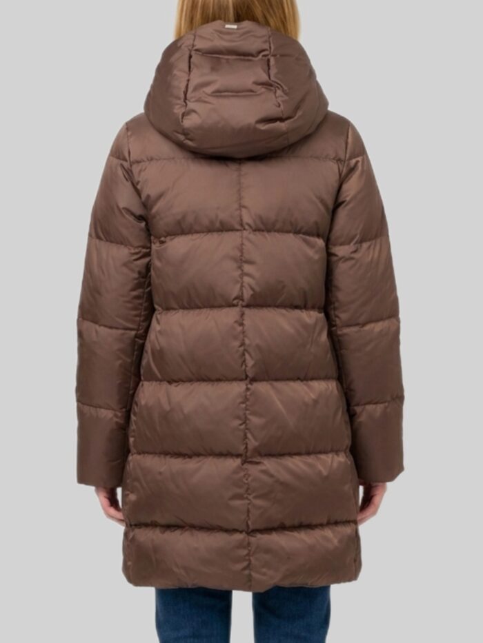Herno A-line midi down jacket