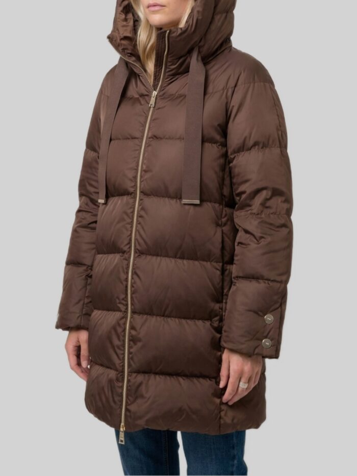 Herno A-line midi down jacket