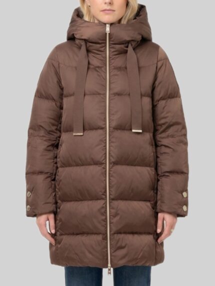 Herno A-line midi down jacket