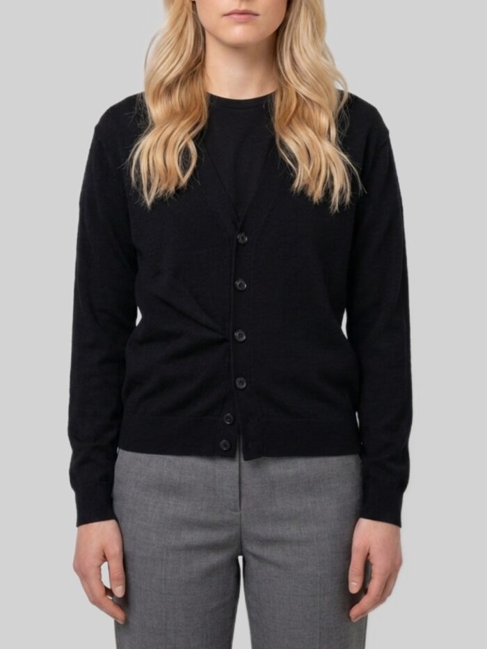 lemaire black twisted cardigan Lemaire Black Twisted cardigan