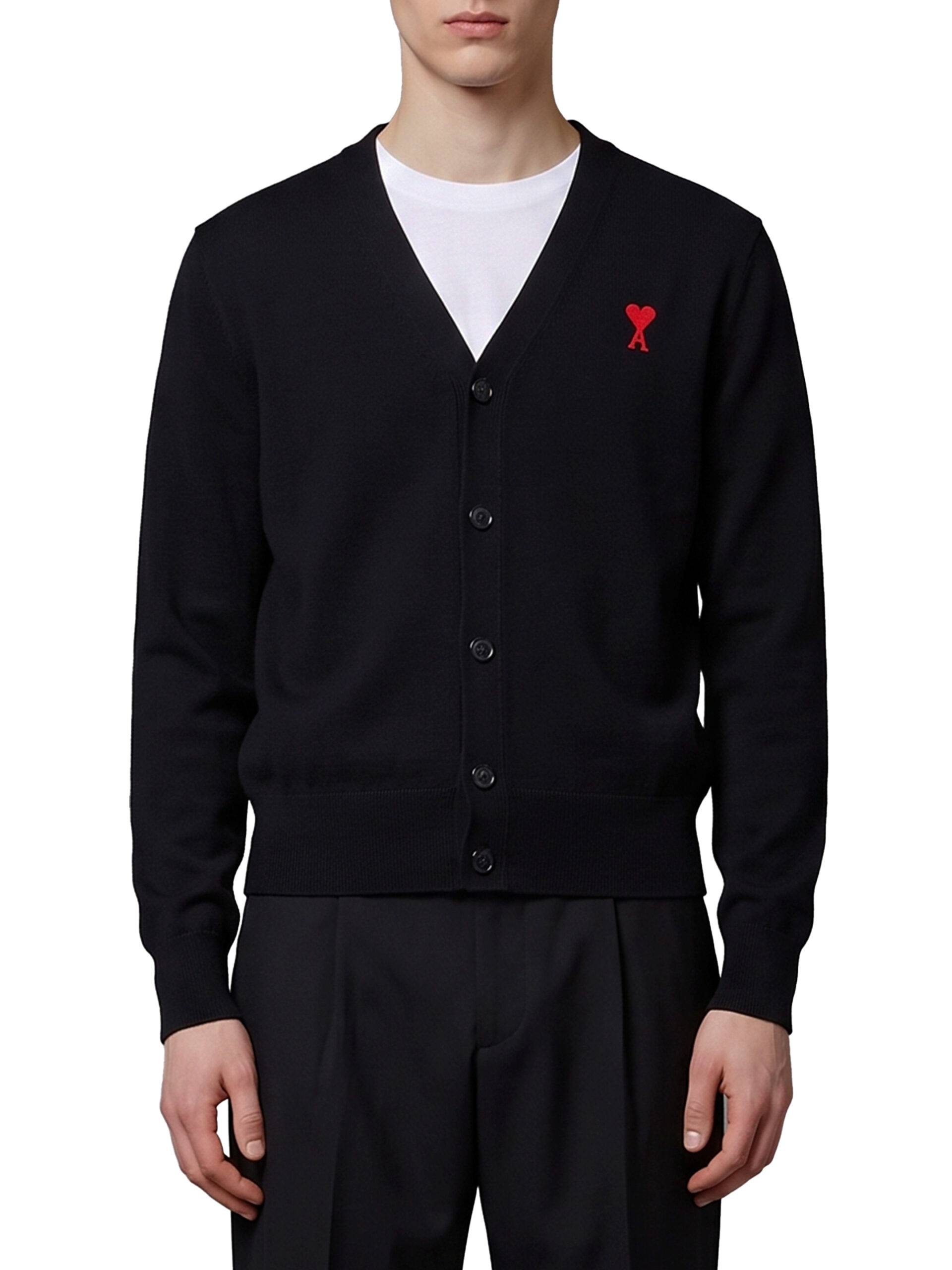 Ami Paris Ami de Coeur wool cardigan