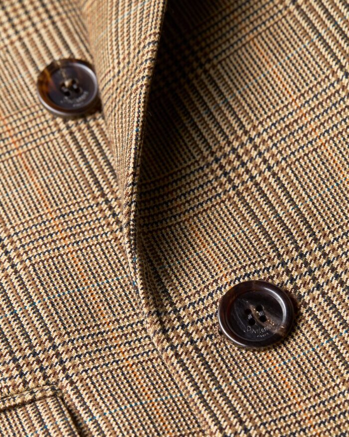 Saint Laurent Double-brested jacket in Prince of Wales puppytooth wool