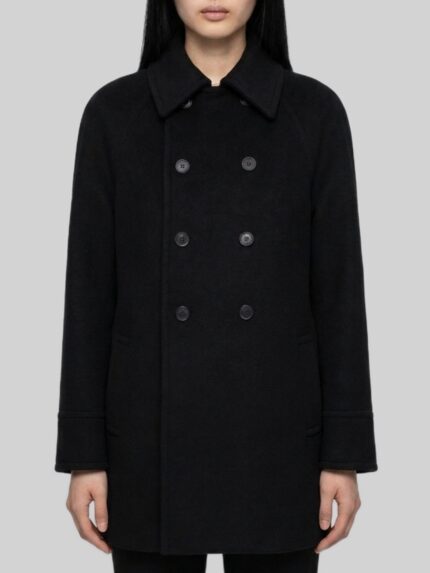 Saint Laurent Double-breasted wool coat
