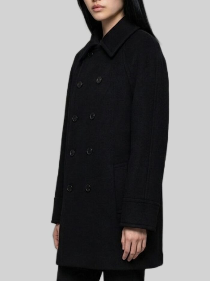 Saint Laurent Double-breasted wool coat