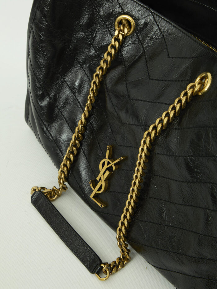 Saint Laurent Niki shopping bag in vintage leather