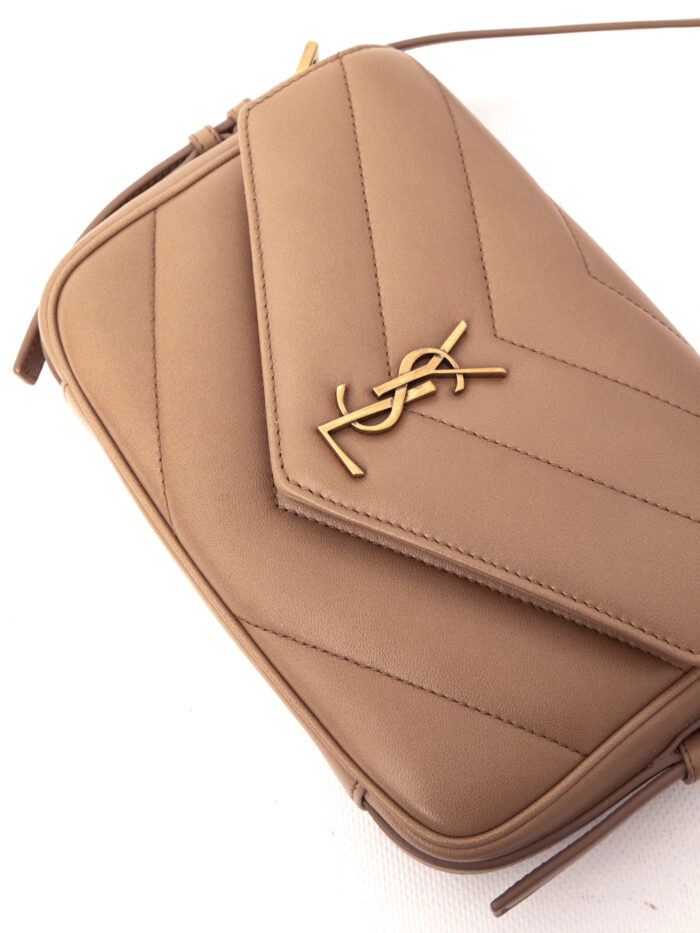 Saint Laurent Beige Loulou Toy shoulder strap bag