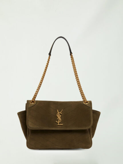 Saint Laurent Niki Tripouch bag in suede