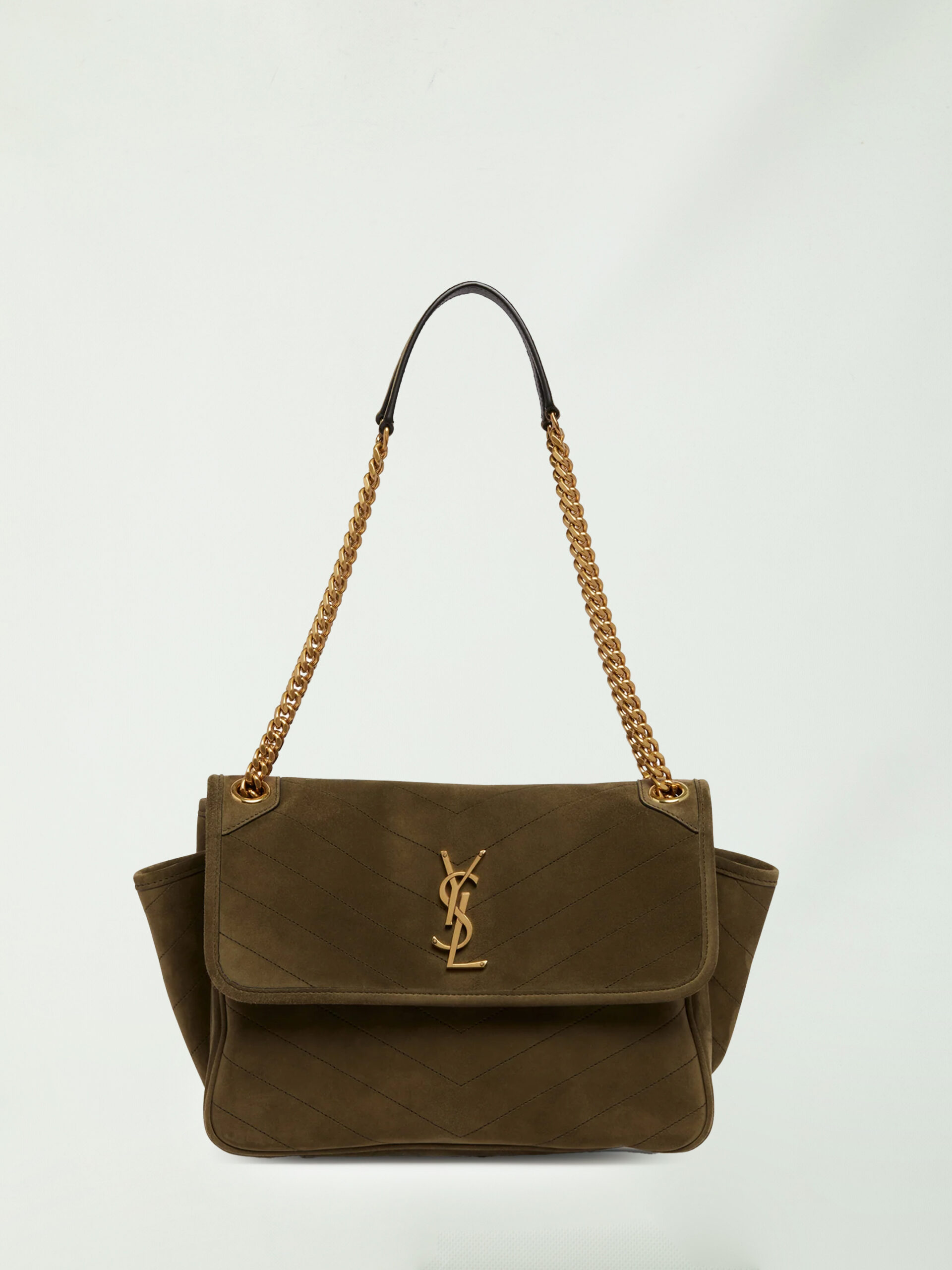 Saint Laurent Niki Tripouch bag in suede