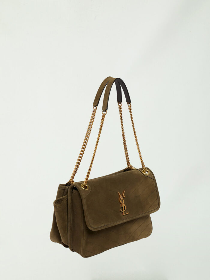 Saint Laurent Niki Tripouch bag in suede
