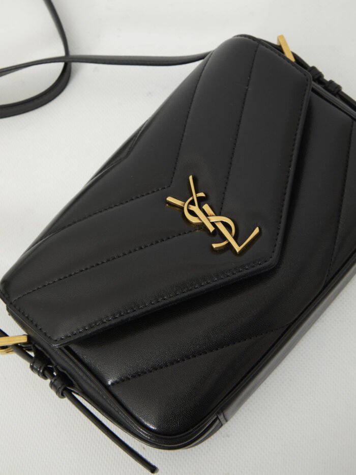 Saint Laurent Black Loulou Toy shoulder strap bag