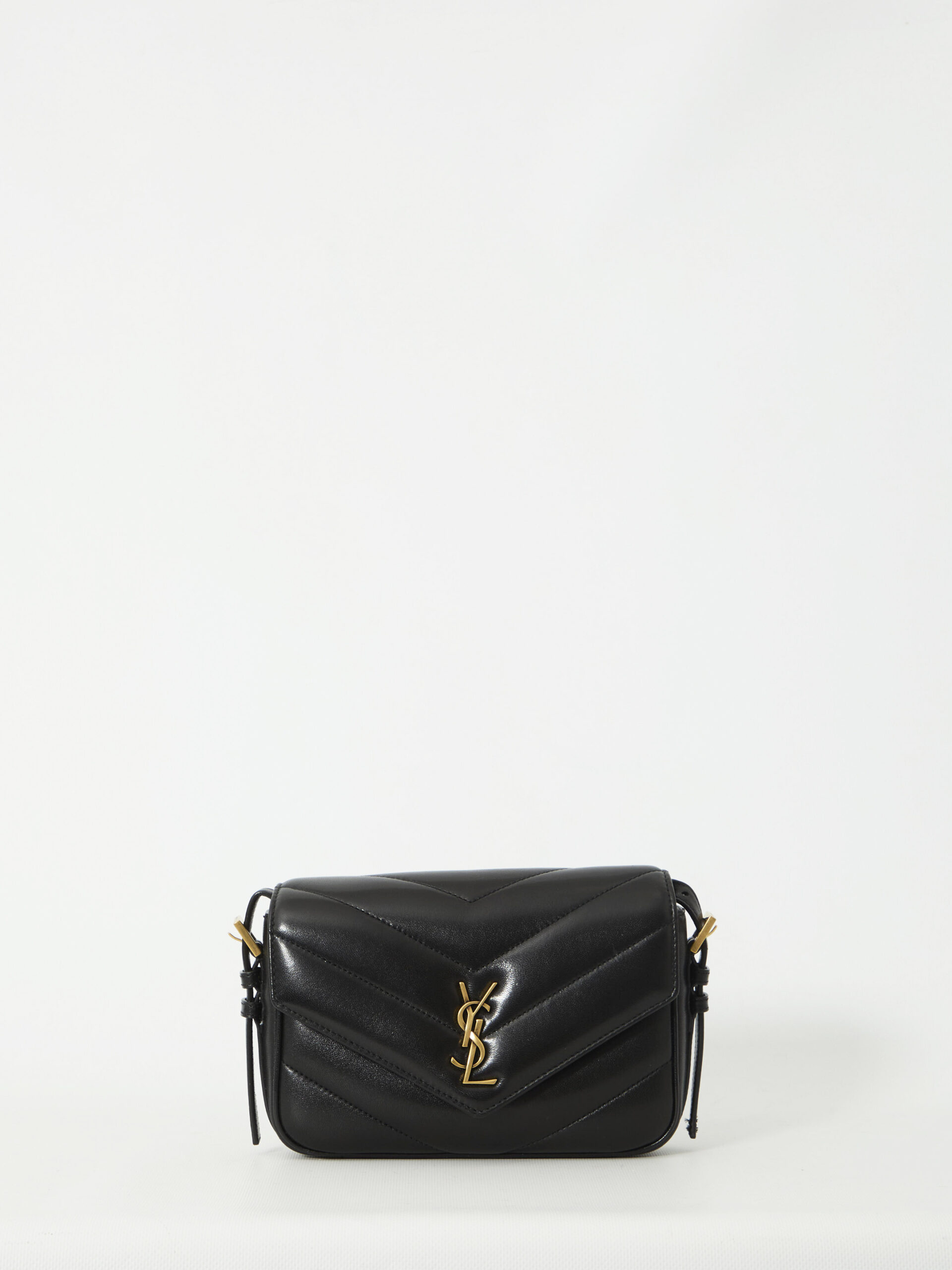Saint Laurent Black Loulou Toy shoulder strap bag