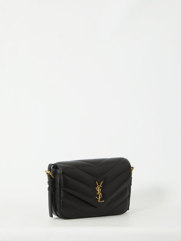 Saint Laurent Black Loulou Toy shoulder strap bag