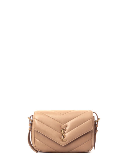 Saint Laurent Beige Loulou Toy shoulder strap bag