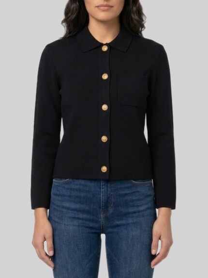 Saint Laurent Polo cardigan in wool
