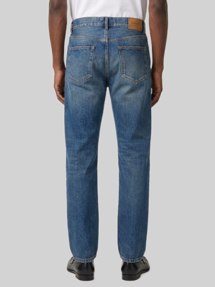 Saint Laurent North Medium Blue straight wide-leg jeans