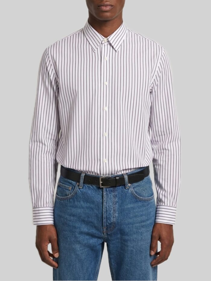 Saint Laurent Striped cotton poplin shirt