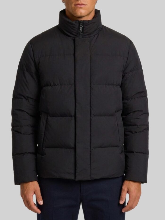 saint laurent black cassandre puffer jacket Saint Laurent Black Cassandre puffer jacket
