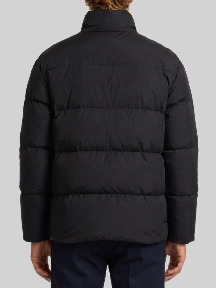 Saint Laurent Black Cassandre puffer jacket