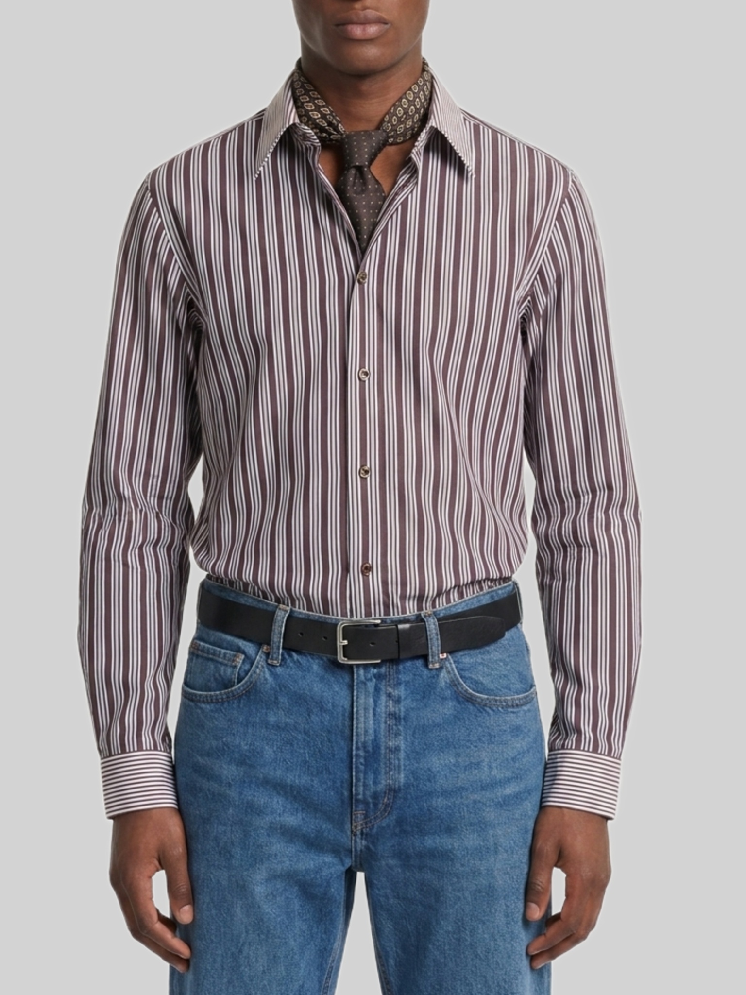 Saint Laurent Winchester striped shirt