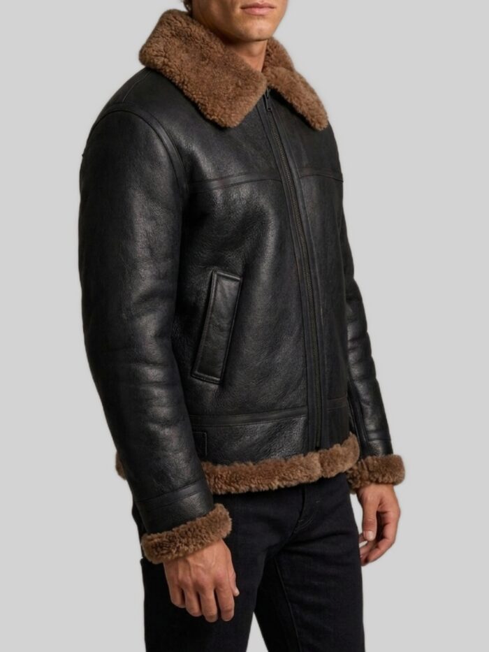 Saint Laurent Shearling biker jacket