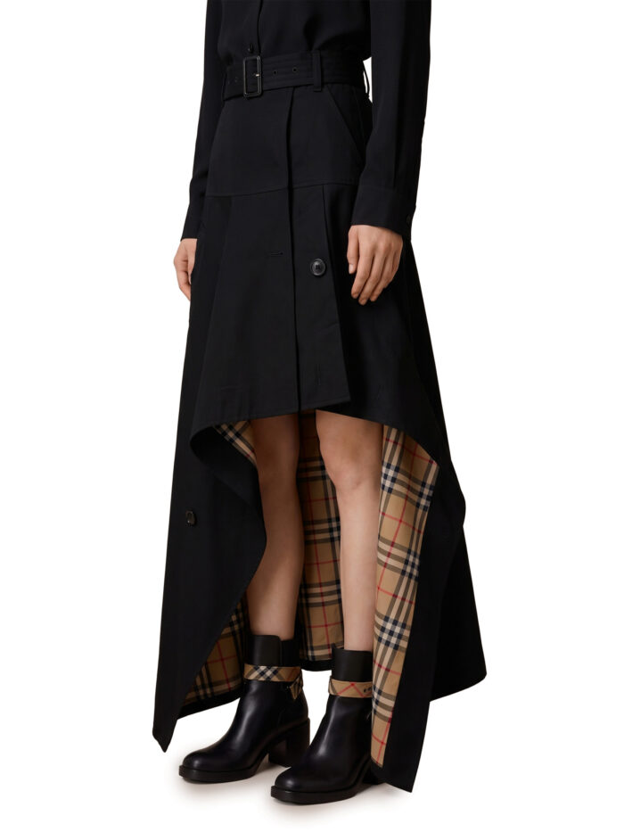 Burberry Asymmetric midi trench skirt