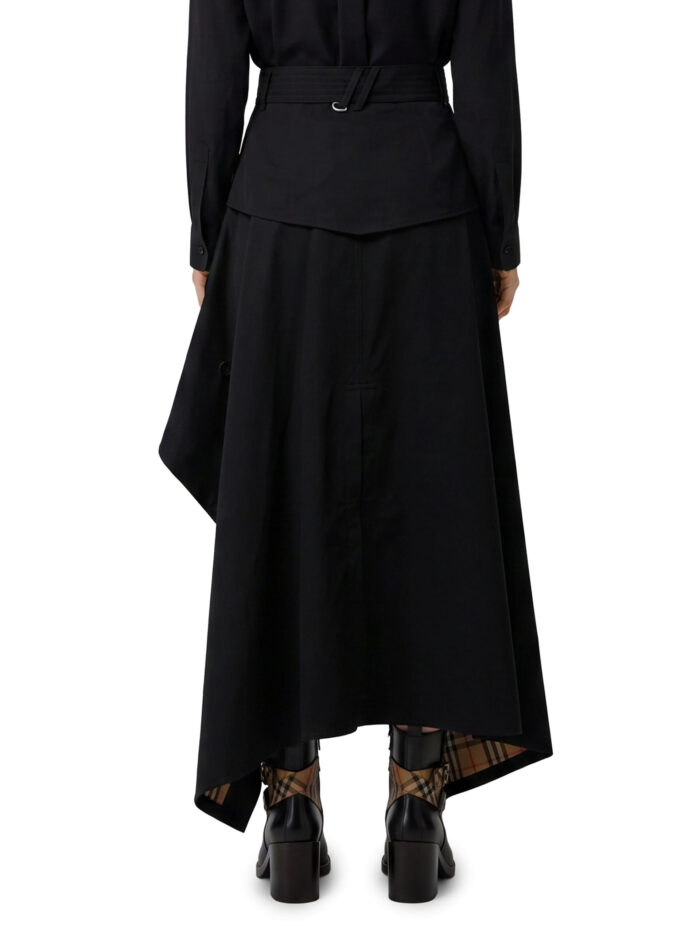 Burberry Asymmetric midi trench skirt