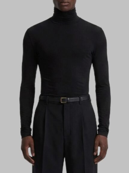 Saint Laurent Stretch jersey turtleneck top