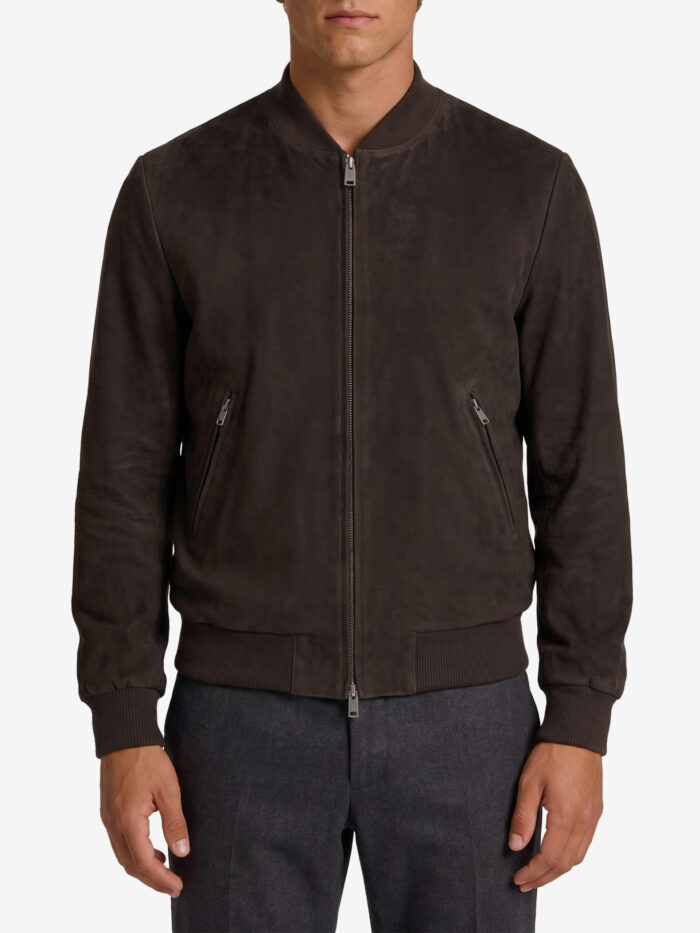 Arma Didier suede bomber jacket