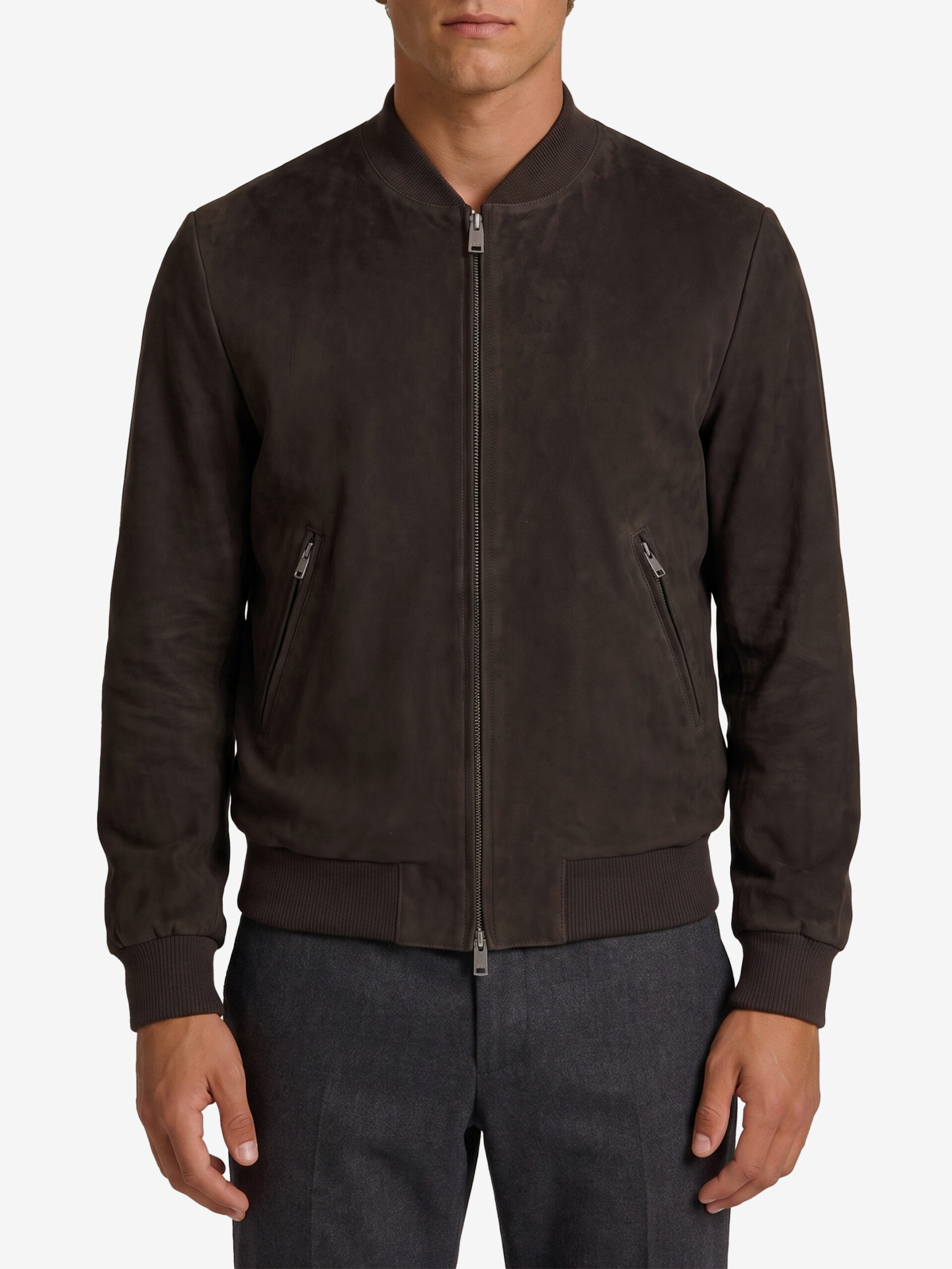 Arma Didier suede bomber jacket