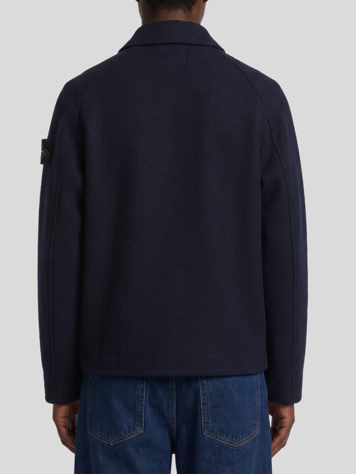 Stone Island Felted RWS wool cardigan