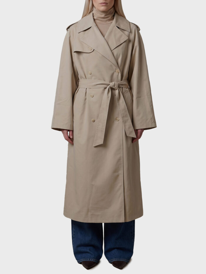 The Frankie Shop Riva cotton trench coat