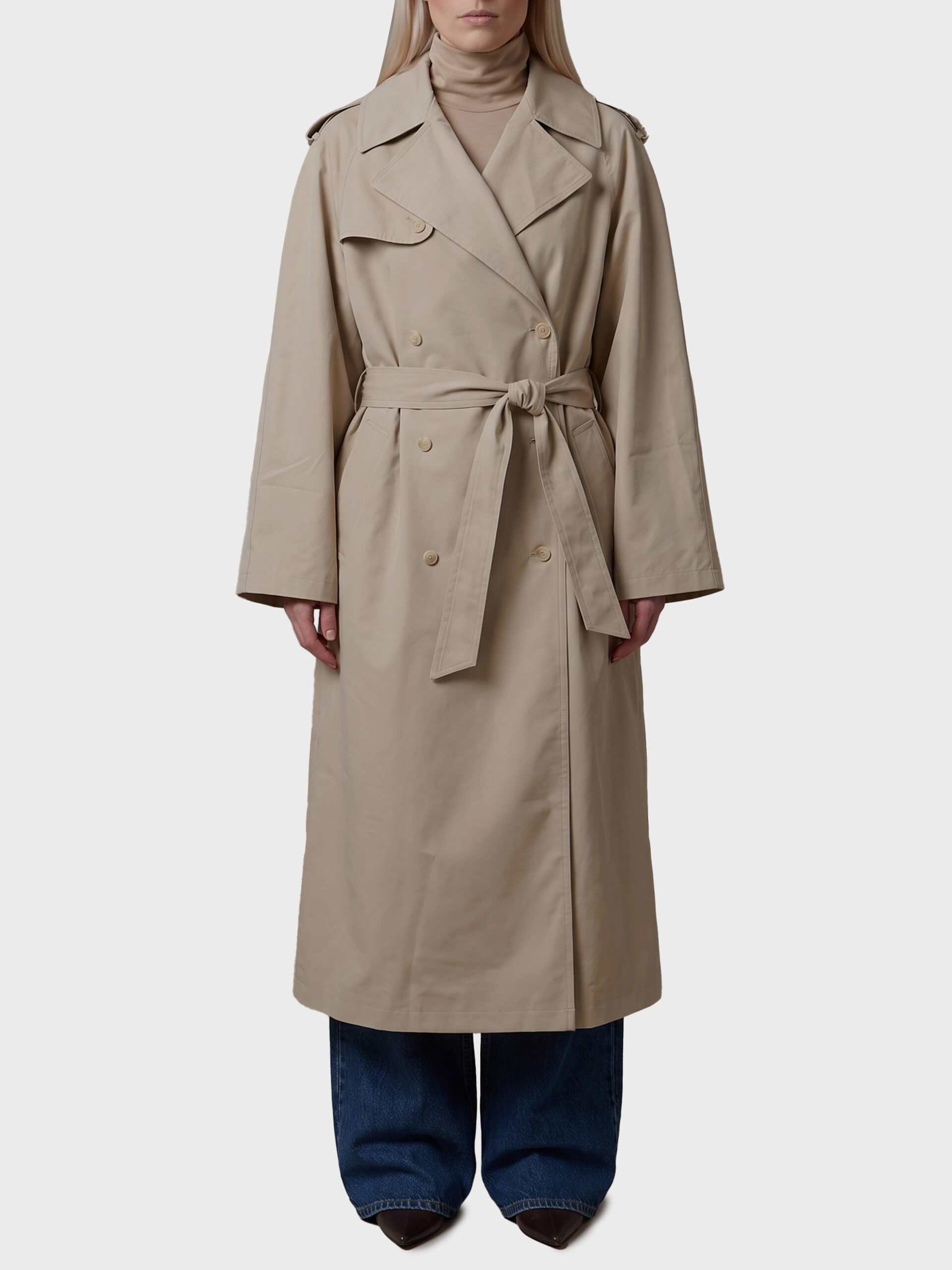 The Frankie Shop Riva cotton trench coat