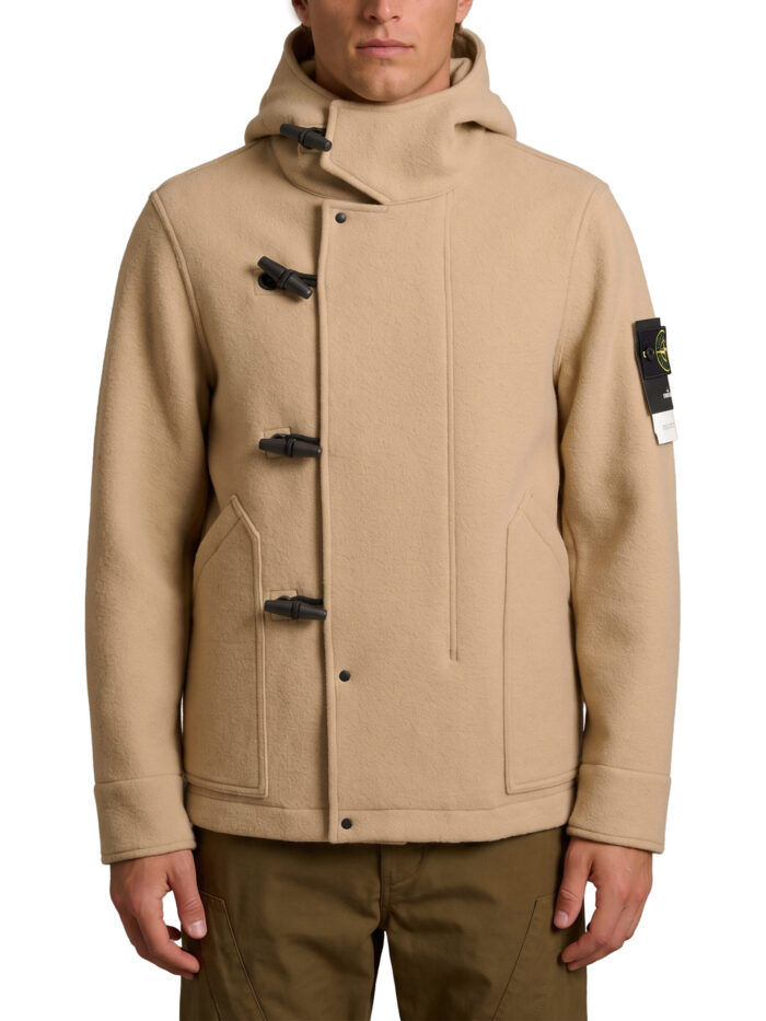 stone island short heavy melton coat Stone Island Short Heavy Melton coat