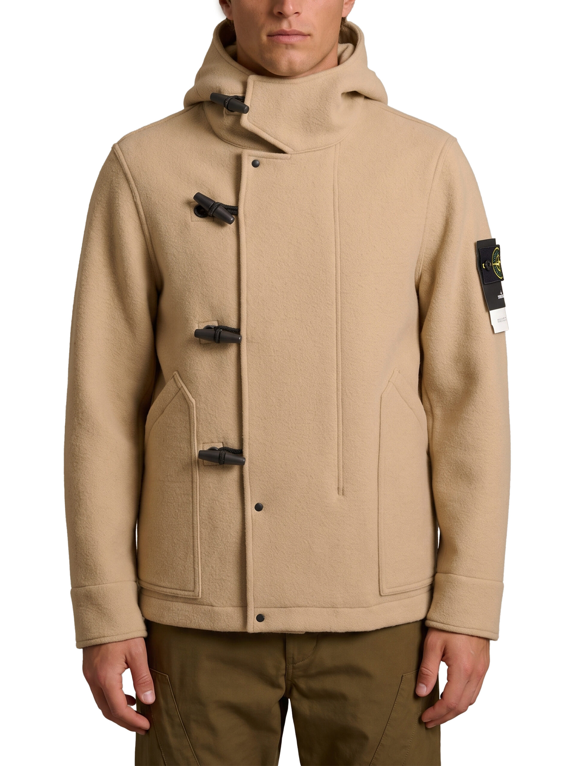 Stone Island Short Heavy Melton coat