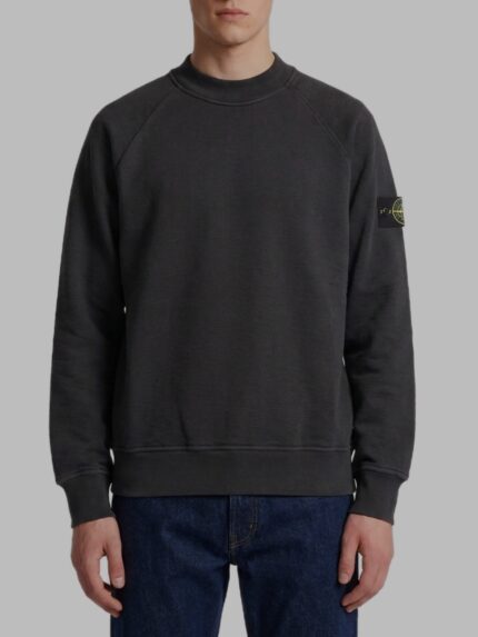 Stone Island Black crewneck sweatshirt