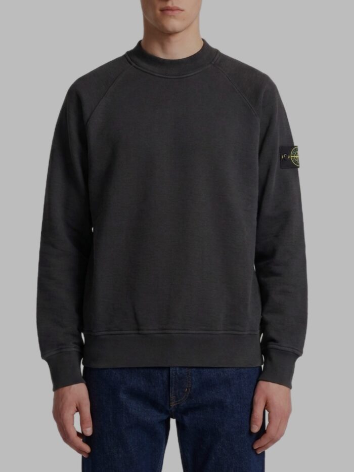 Stone Island Black crewneck sweatshirt