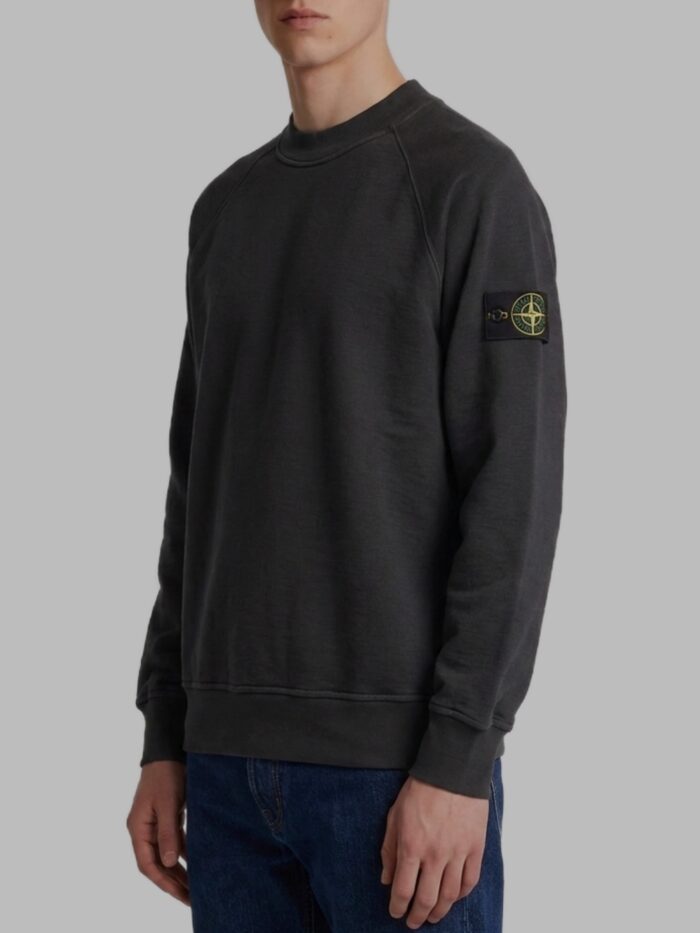 Stone Island Black crewneck sweatshirt