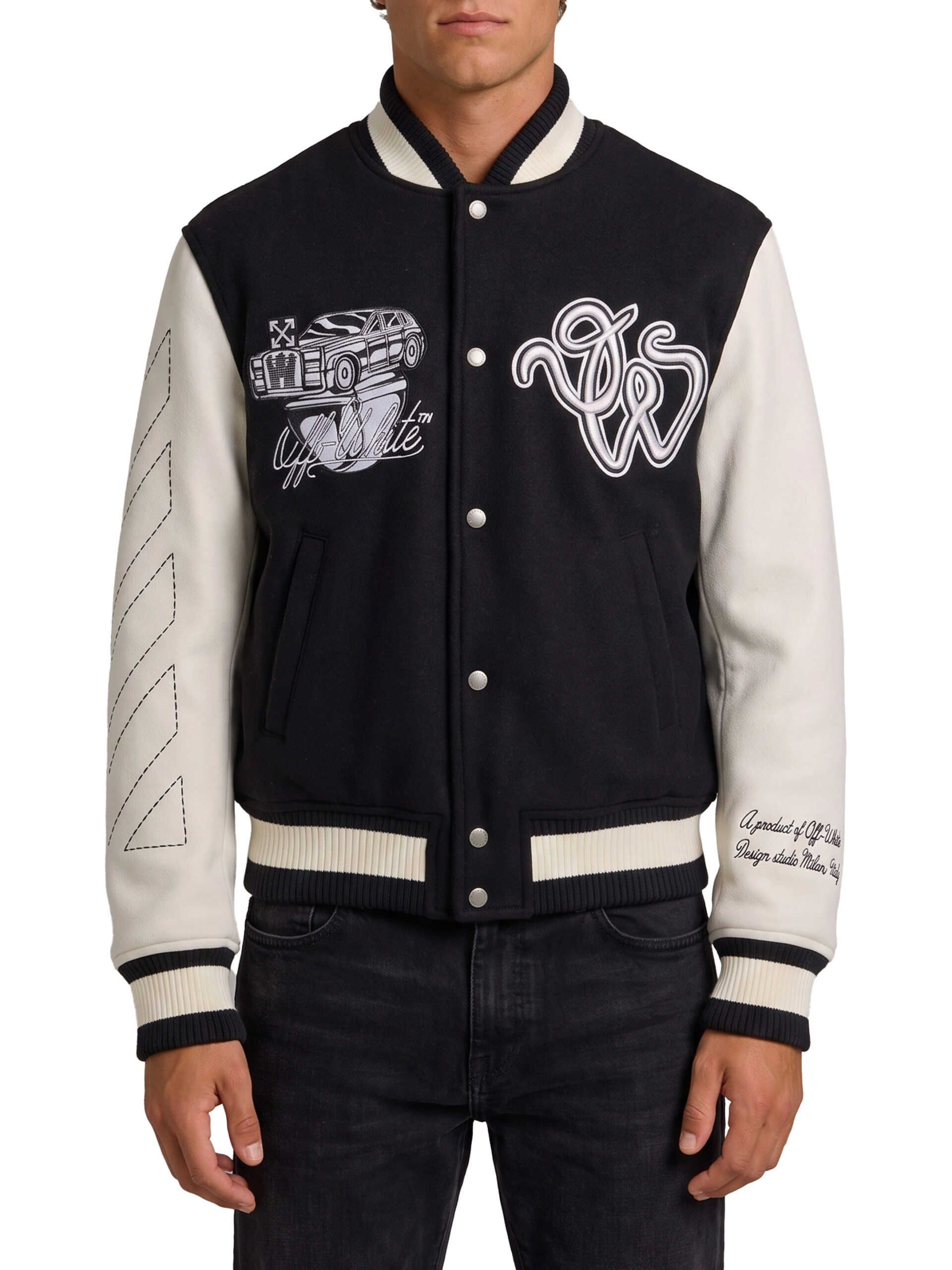 Off White Cat Off College jacket