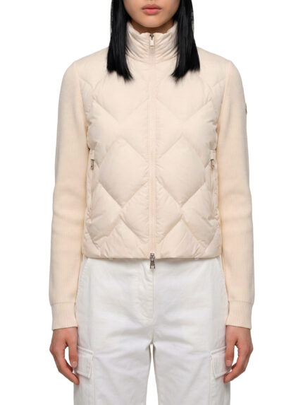 Moncler Padded wool and cashmere sweatshirt