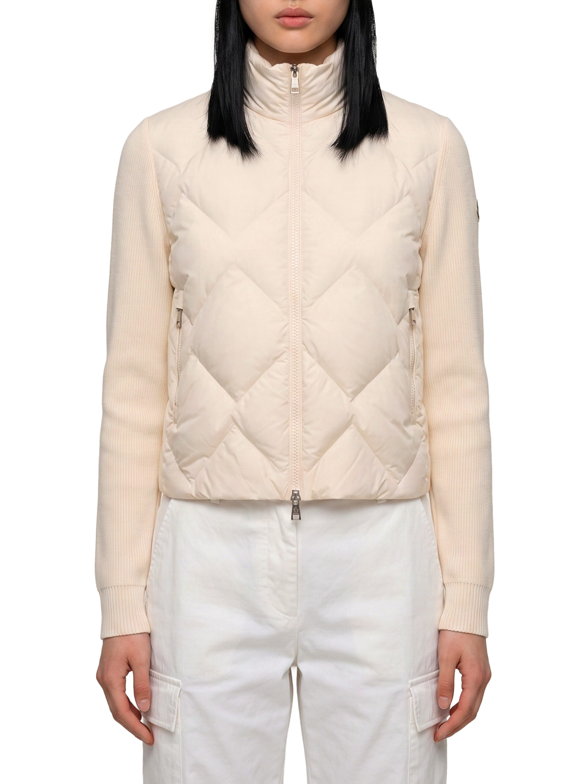 Moncler Padded wool and cashmere sweatshirt