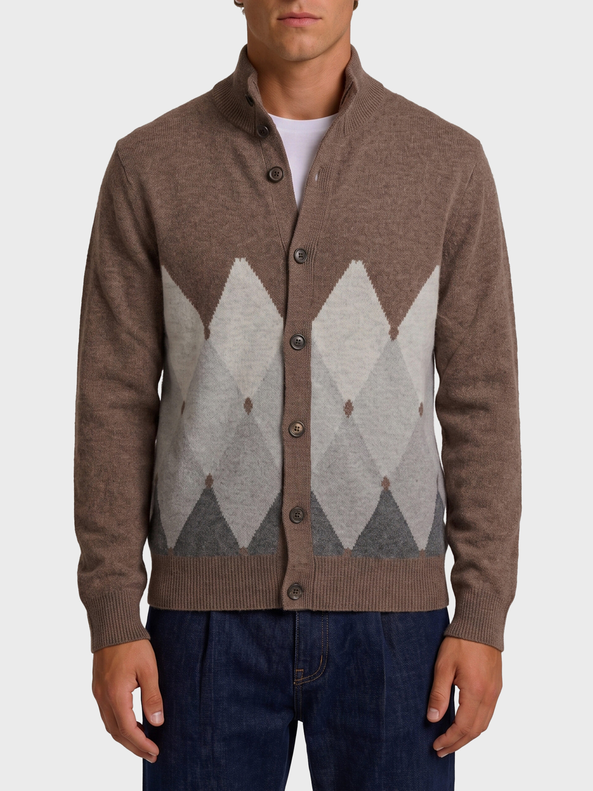 Ballantyne Cashmere Diamond cardigan