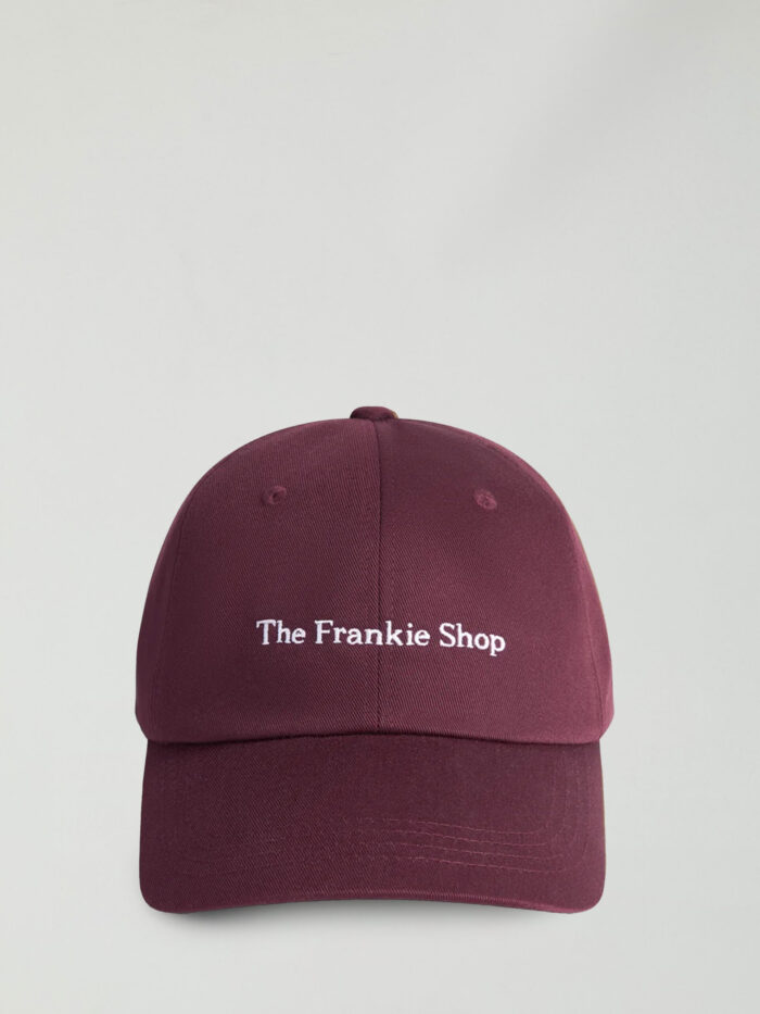 The Frankie Shop Burgundy Frankie baseball cap
