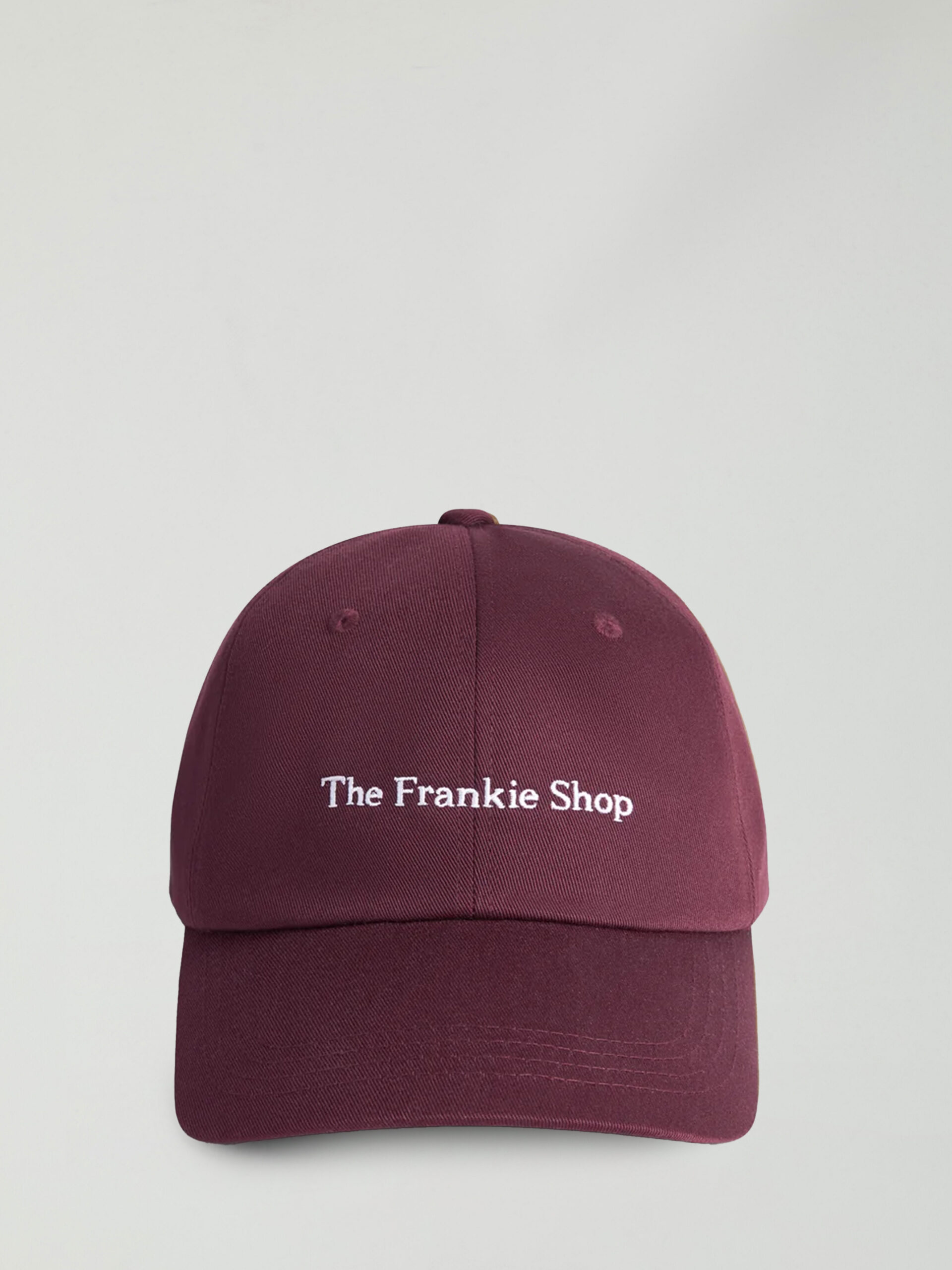 The Frankie Shop Burgundy Frankie baseball cap