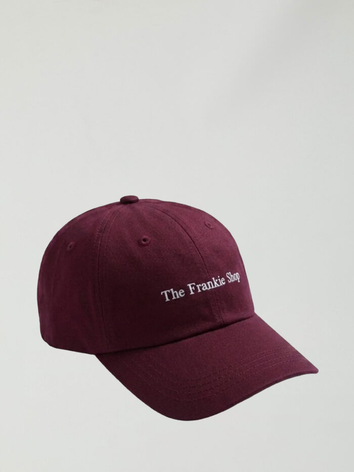 The Frankie Shop Burgundy Frankie baseball cap