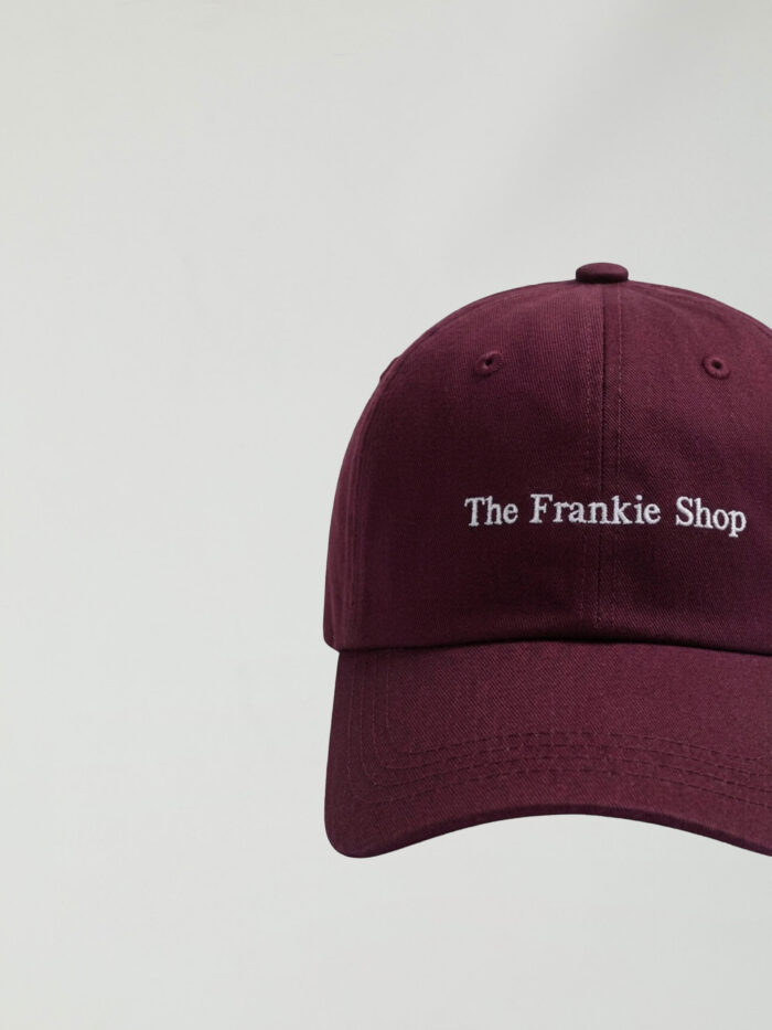 The Frankie Shop Burgundy Frankie baseball cap