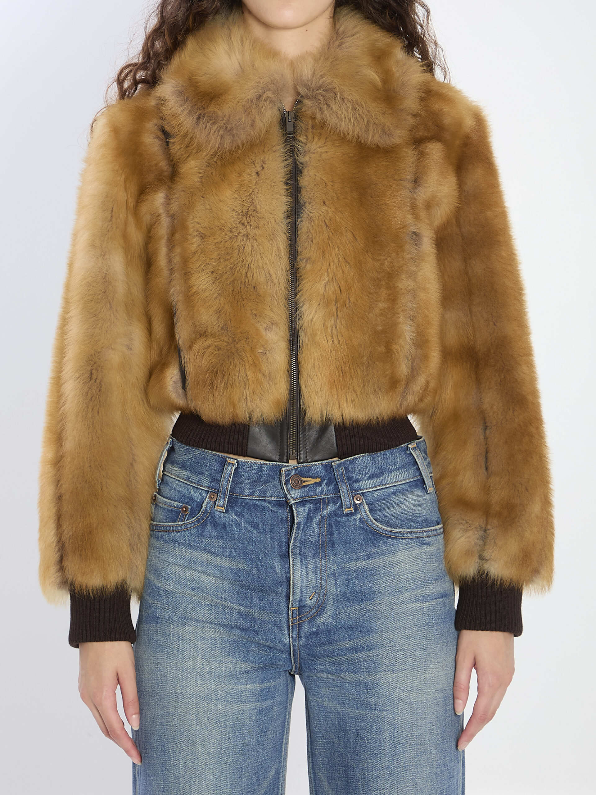 Saint Laurent Bomber jacket in shearling