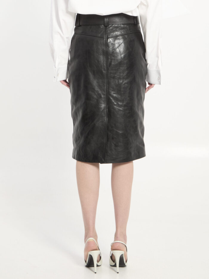 Saint Laurent Pencil skirt with belt